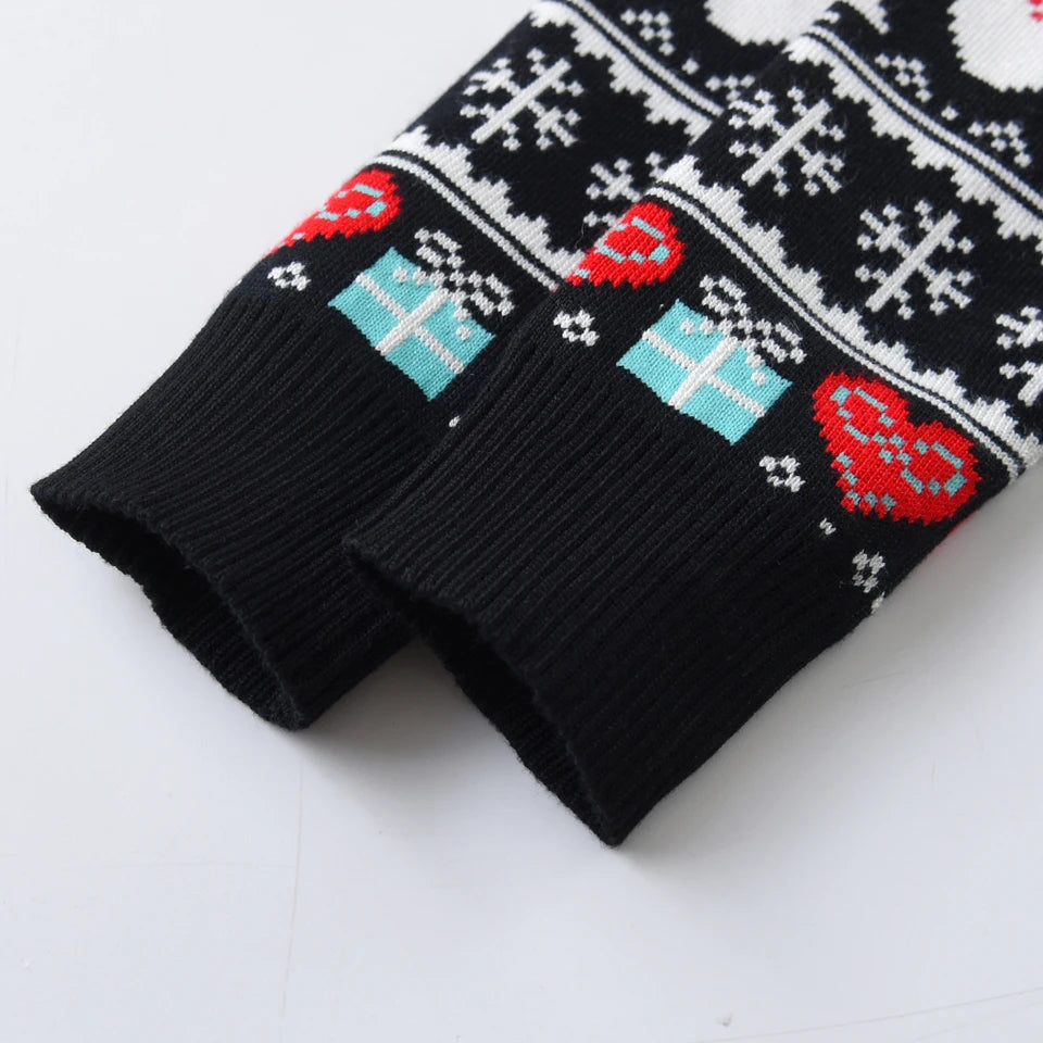 Cute style Christmas dinosaur sweater knitted pullover suitable for boys and children, suitable for festivals, daily life, sprin