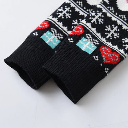 Cute style Christmas dinosaur sweater knitted pullover suitable for boys and children, suitable for festivals, daily life, sprin