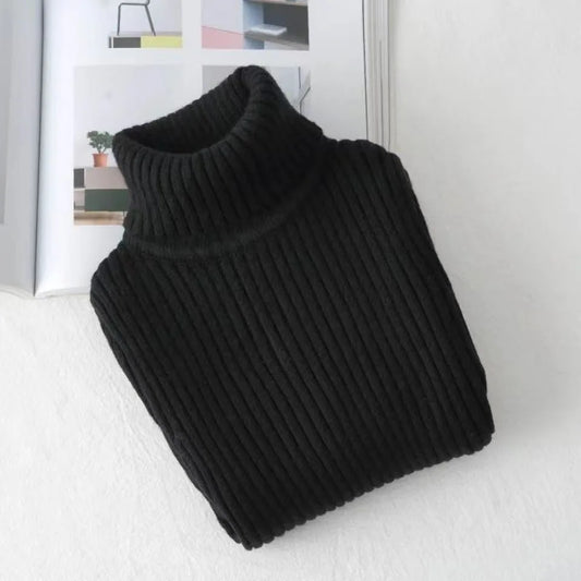 Fashion Baby Girls Winter Turtleneck Knitted Sweaters Clothes Autumn Children Boys Pullover Kids Knitwear Versatile