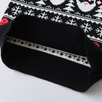 Cute style Christmas dinosaur sweater knitted pullover suitable for boys and children, suitable for festivals, daily life, sprin